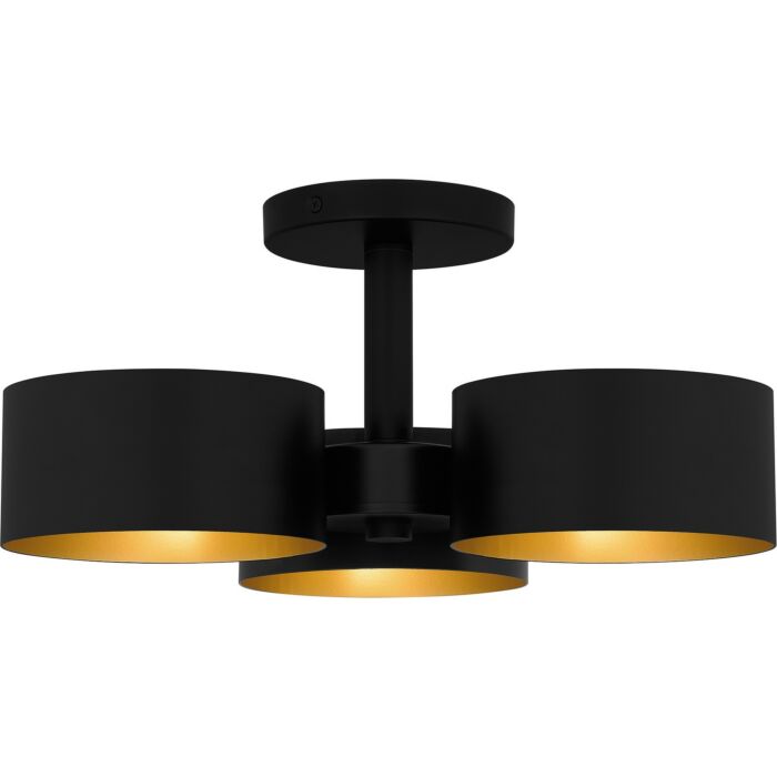 Three Light Semi Flush Mount by Quoizel
