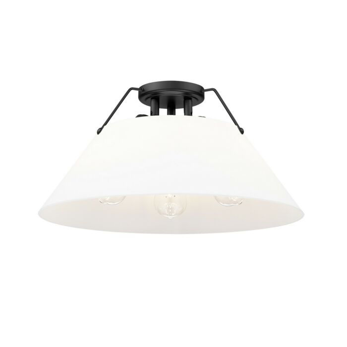 Three Light Flush Mount by Golden
