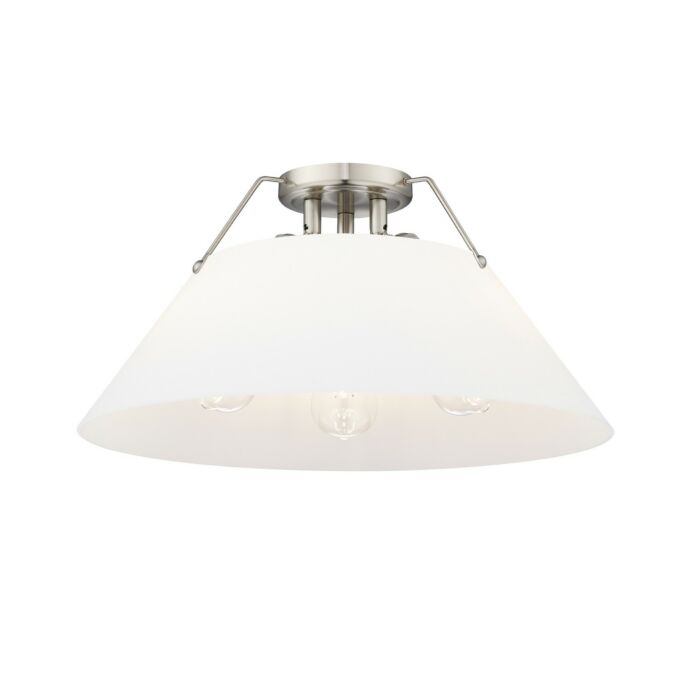 Three Light Flush Mount by Golden