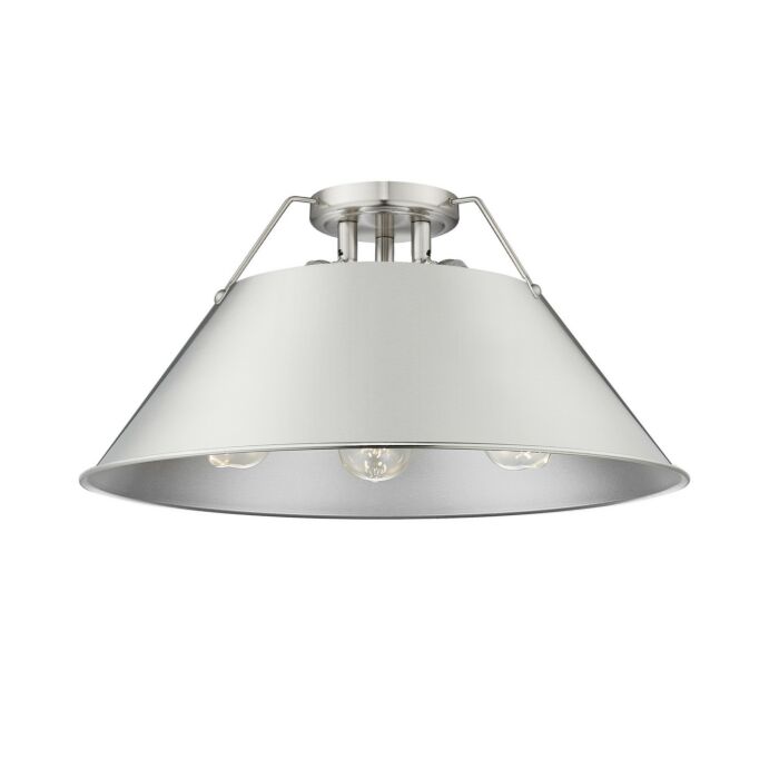 Three Light Flush Mount by Golden