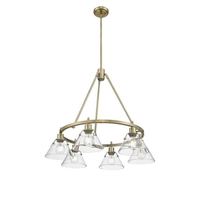 Six Light Chandelier by Golden