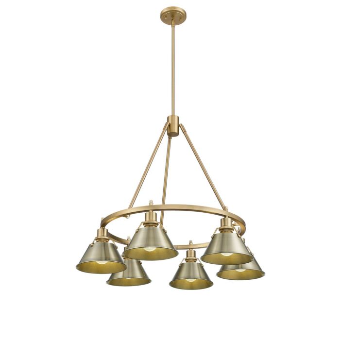 Six Light Chandelier by Golden