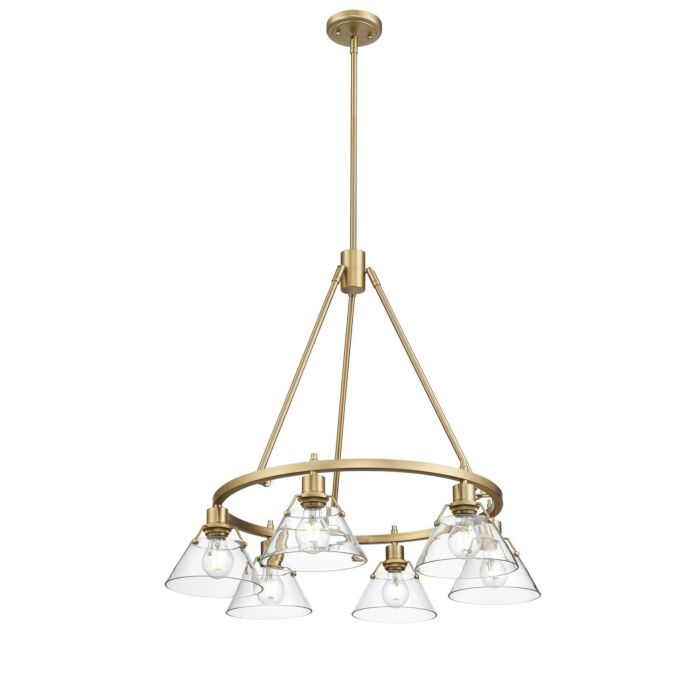 Six Light Chandelier by Golden