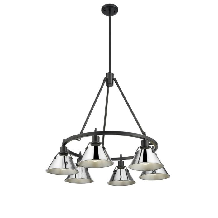 Six Light Chandelier by Golden