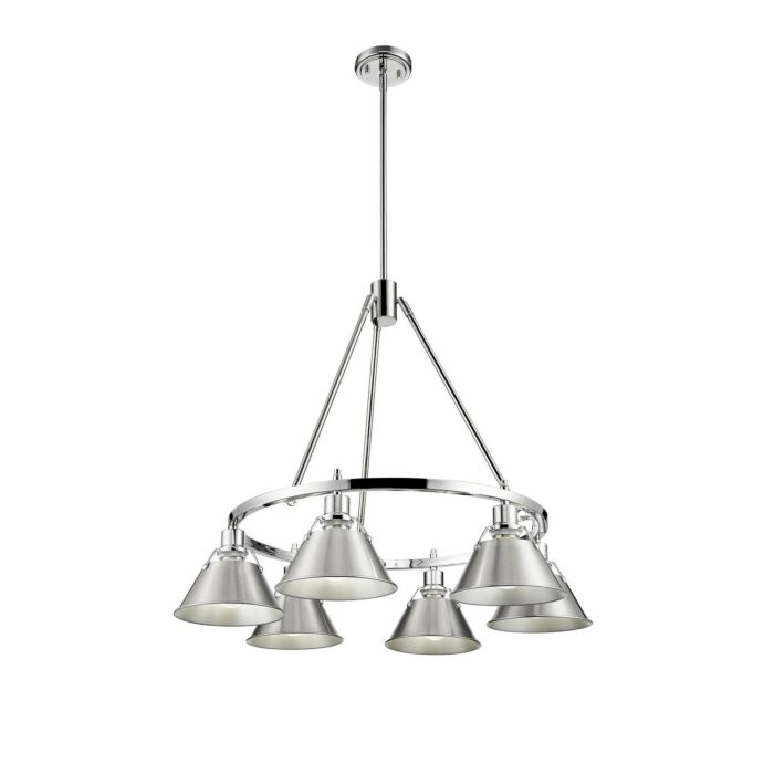 Six Light Chandelier by Golden