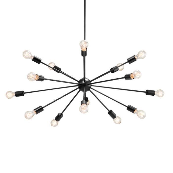 Axion 15-Light Chandelier in Black