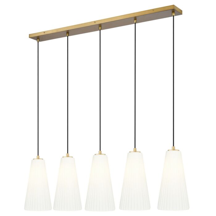 Five Light Linear Chandelier
