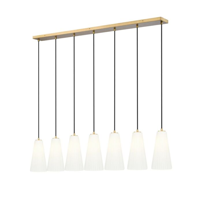Seven Light Linear Chandelier