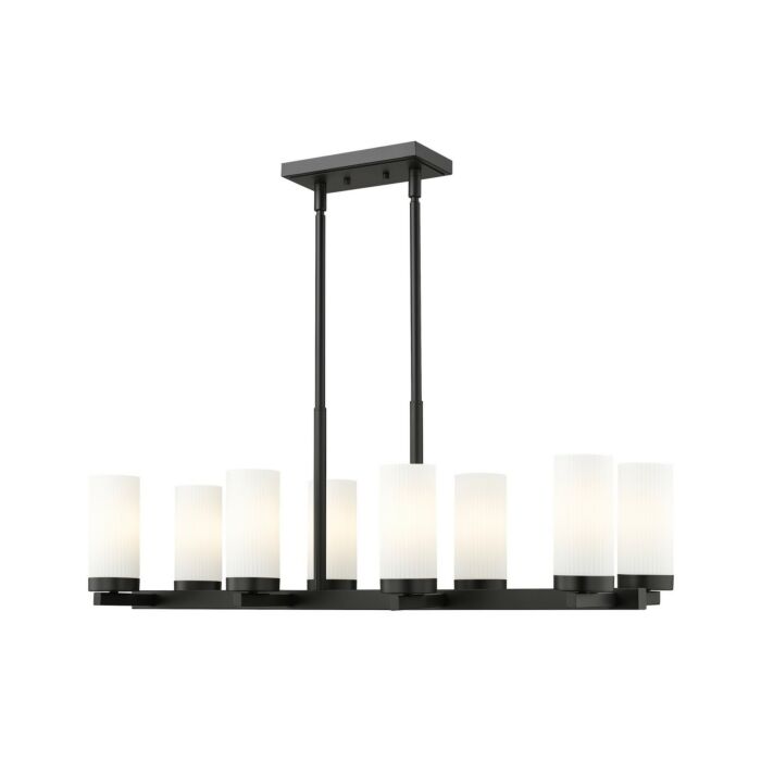 Eight Light Linear Chandelier