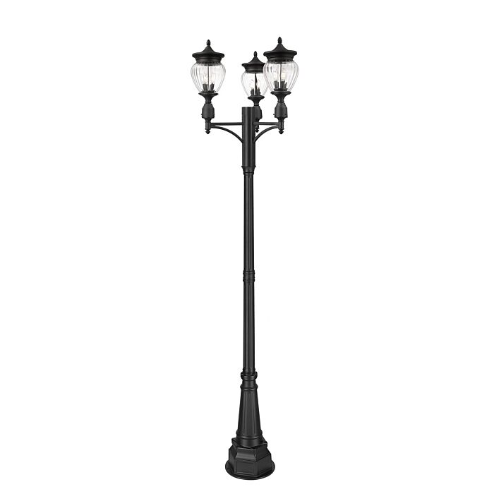 Three Light Outdoor Post Mount