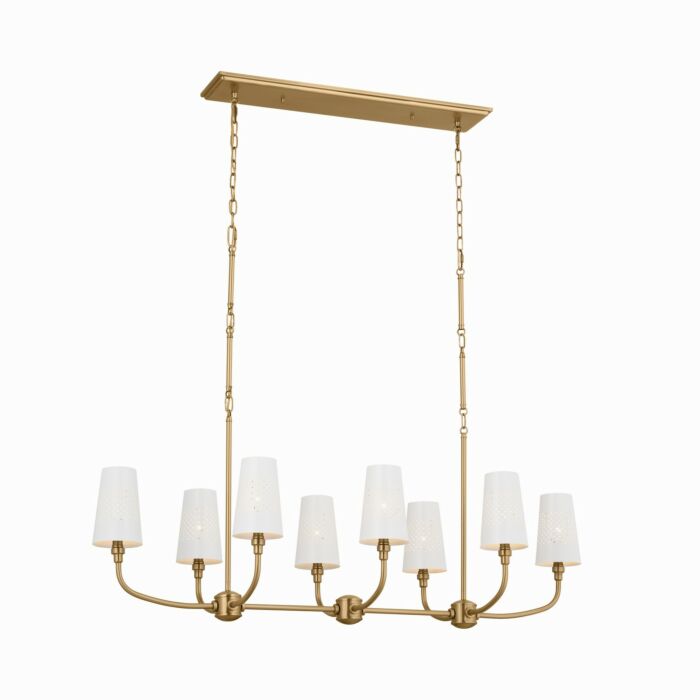 Eight Light Linear Chandelier