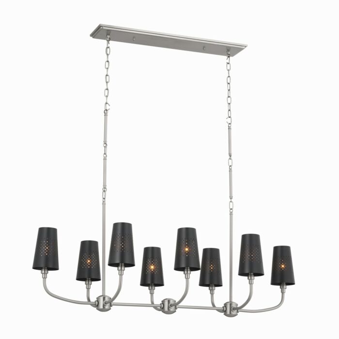 Eight Light Linear Chandelier