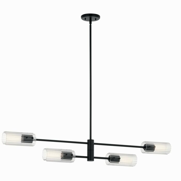 Four Light Linear Chandelier