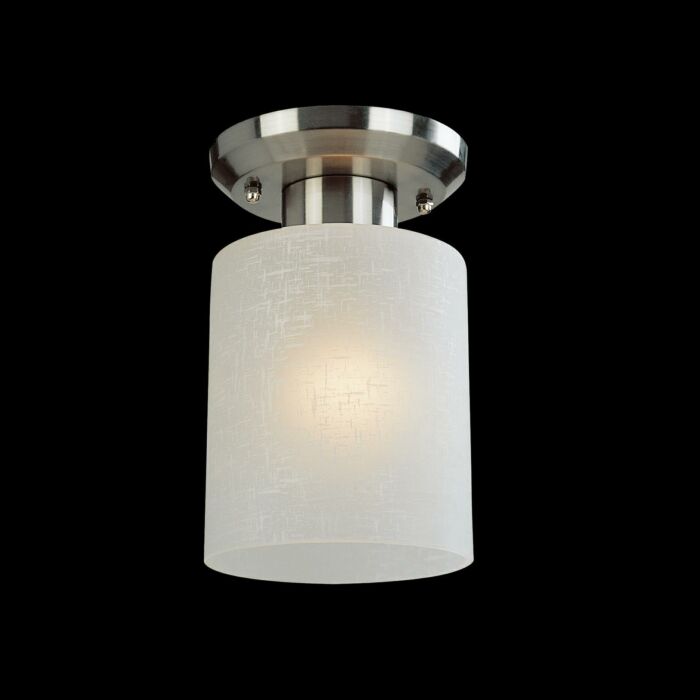Z Lite Cobalt 1 Light Flush Mount Ceiling Light In Brushed Nickel