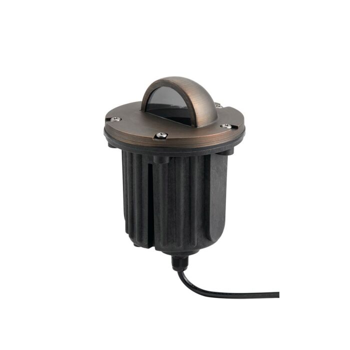 Kichler Landscape 5 Inch Side Throw Inground Accent in Centennial Brass