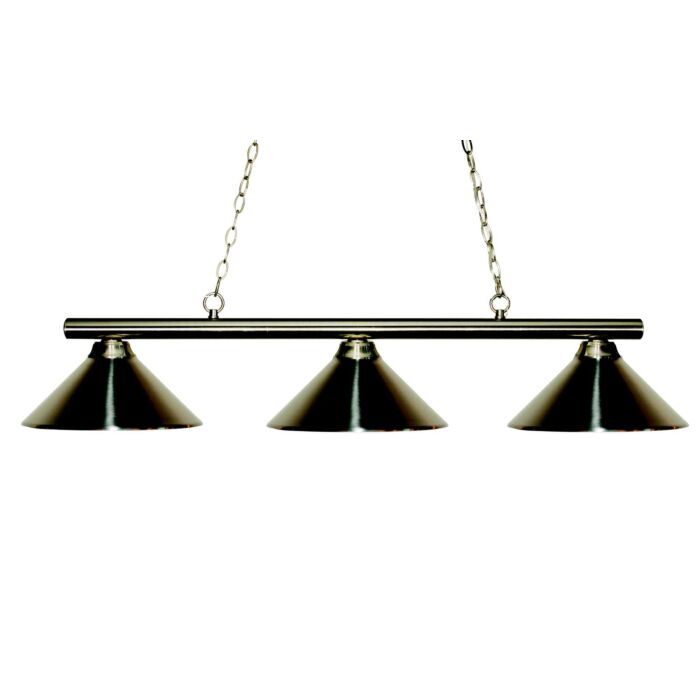 Z Lite Sharp Shooter 3 Light Linear Pendant Light In Brushed Nickel