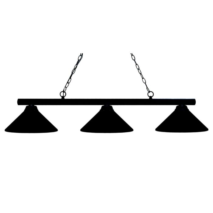 Z Lite Sharp Shooter 3 Light Linear Pendant Light In Matte Black