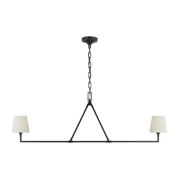 Two Light Linear Chandelier