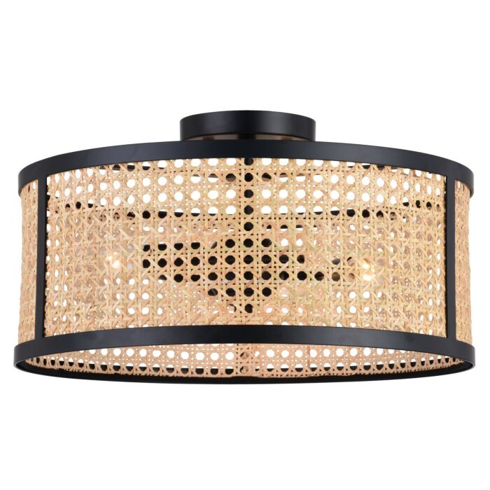 Three Light Semi-Flush Mount
