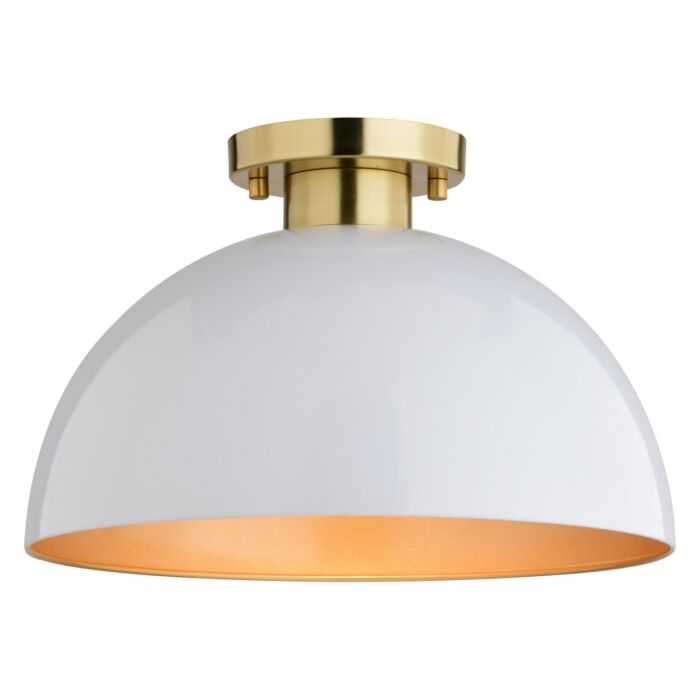 One Light Semi-Flush Mount
