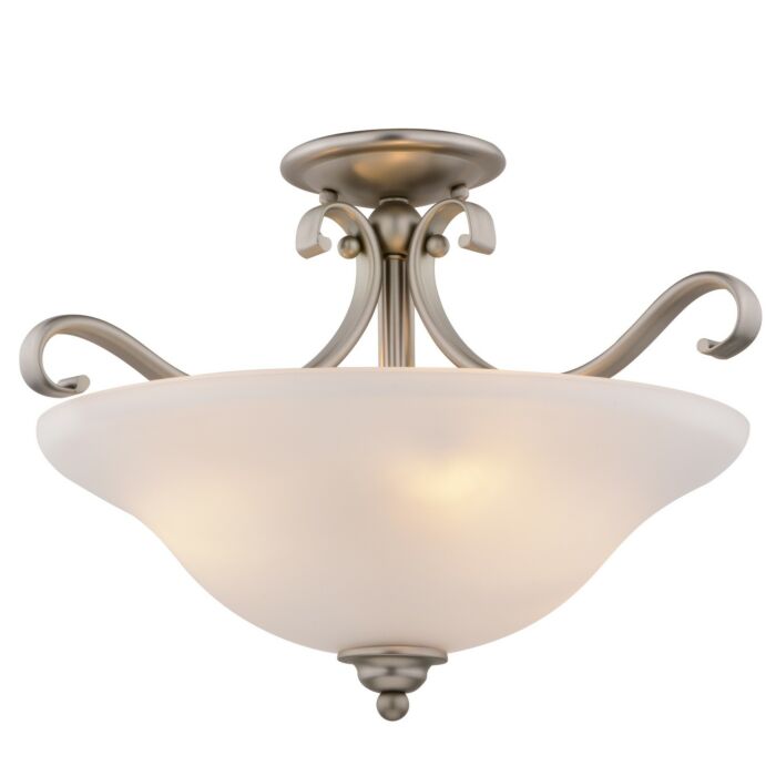 Three Light Semi-Flush Mount