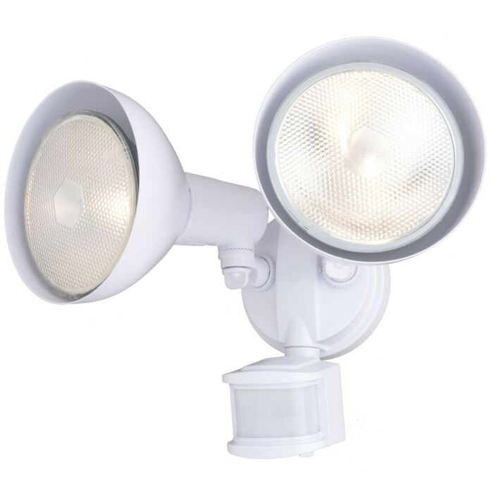 Two Light Outdoor Motion Sensor Security Flood Light