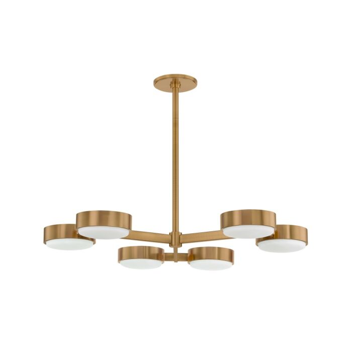 Six Light Semi Flush Mount