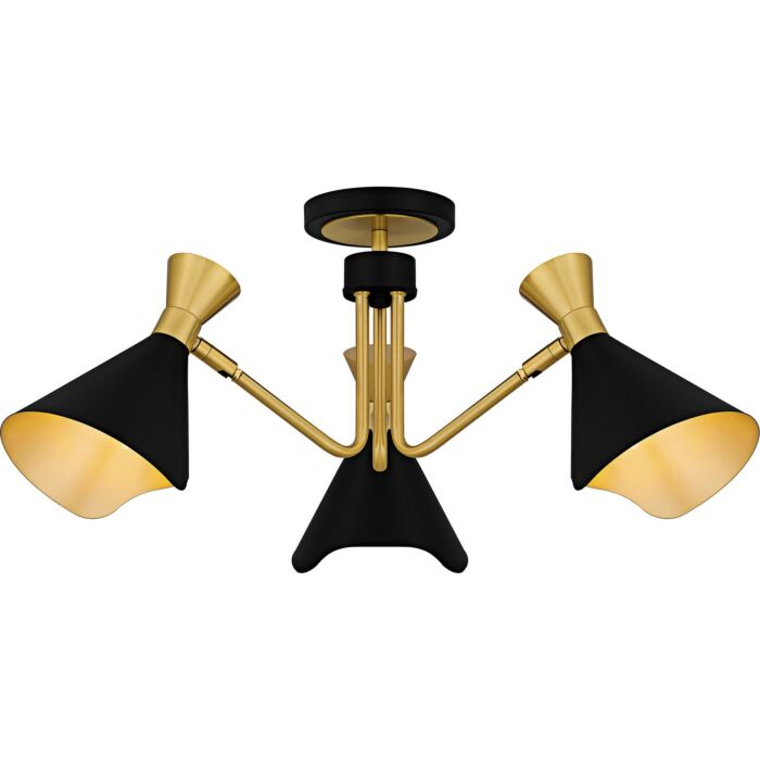 Three Light Semi-Flush Mount