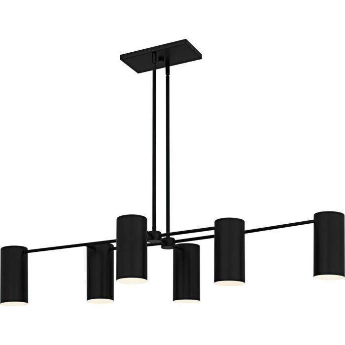 Six Light Linear Chandelier
