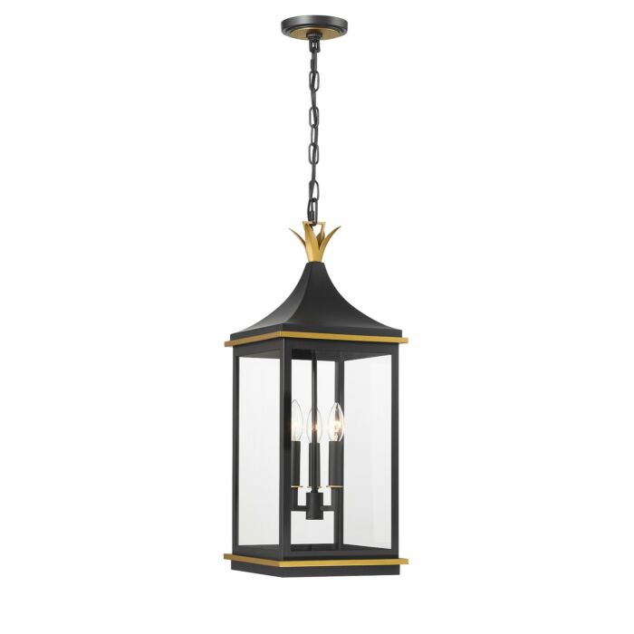 Three Light Outdoor Pendant