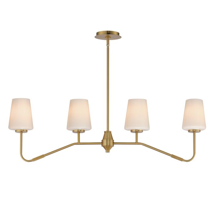 Four Light Linear Chandelier
