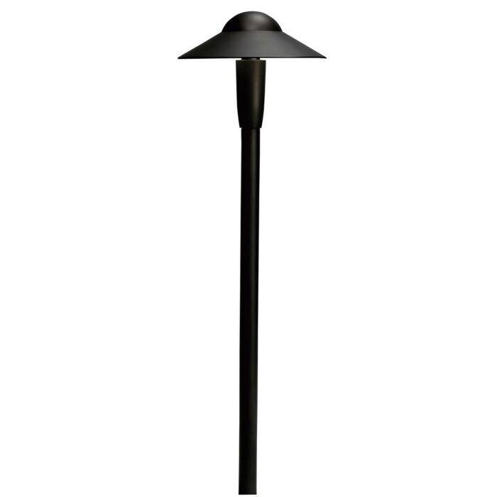 Kichler Landscape 2700K LED Dome Path in Textured Black