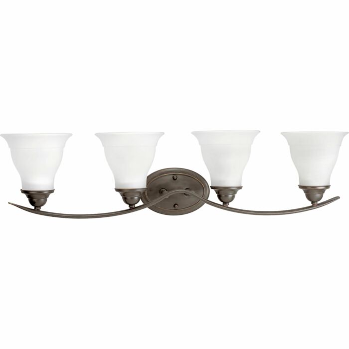 Trinity 4-Light Bathroom Vanity Light Bracket in Antique Bronze