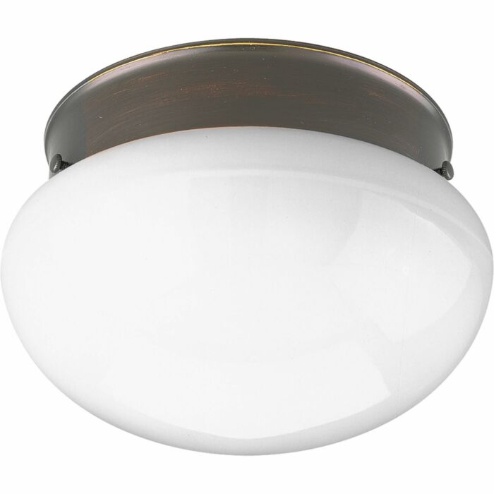 Fitter 1-Light Flush Mount in Antique Bronze