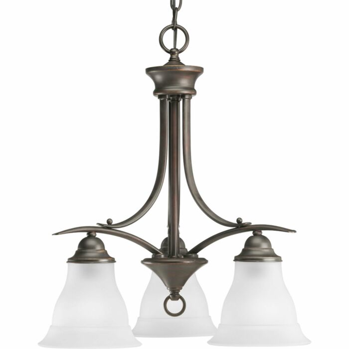 Trinity 3-Light Chandelier in Antique Bronze