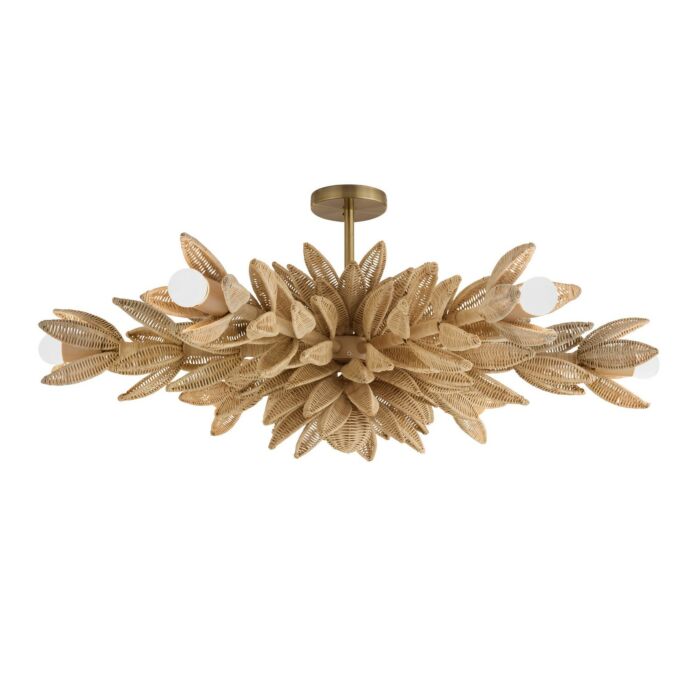 Six Light Semi-Flush Mount