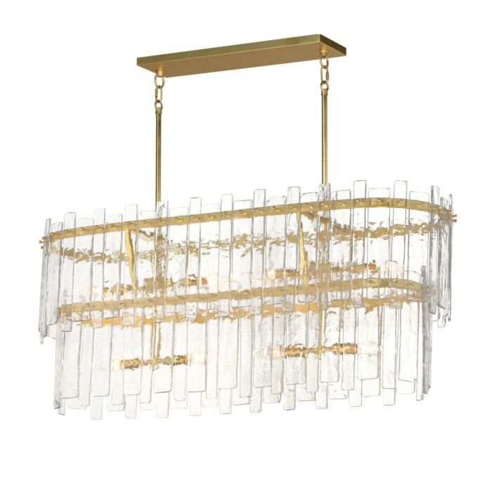 Eight Light Linear Pendant