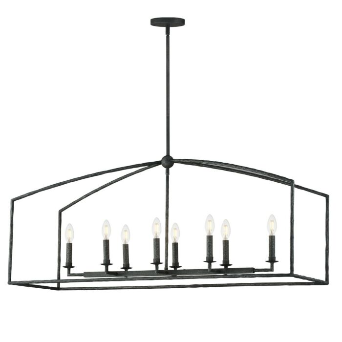 Eight Light Linear Pendant