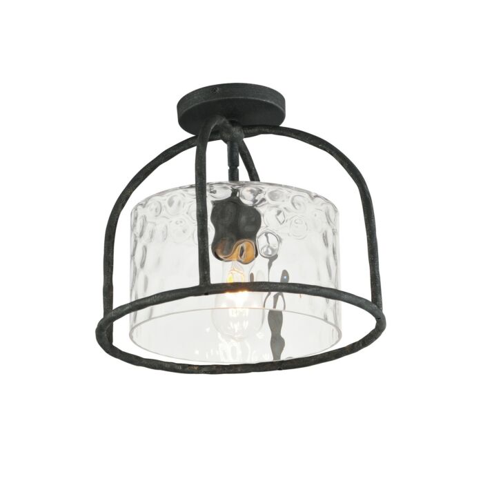One Light Semi Flush - Pendant