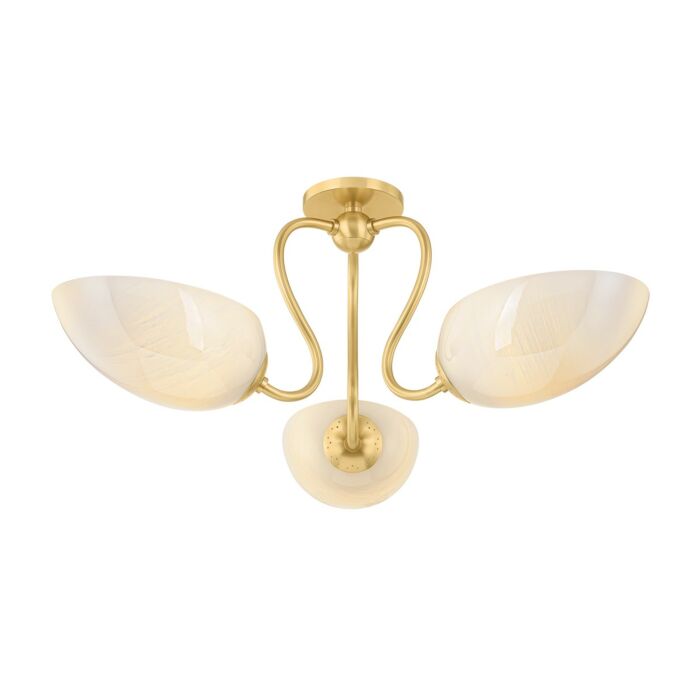Three Light Semi Flush Mount