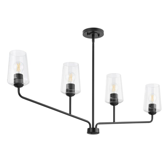 Four Light Linear Chandelier