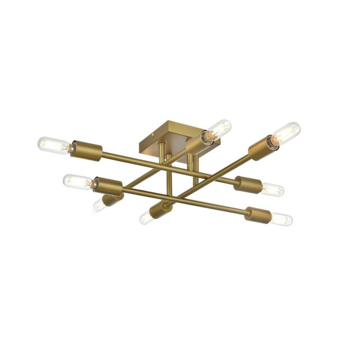 Eight Light Flush Mount