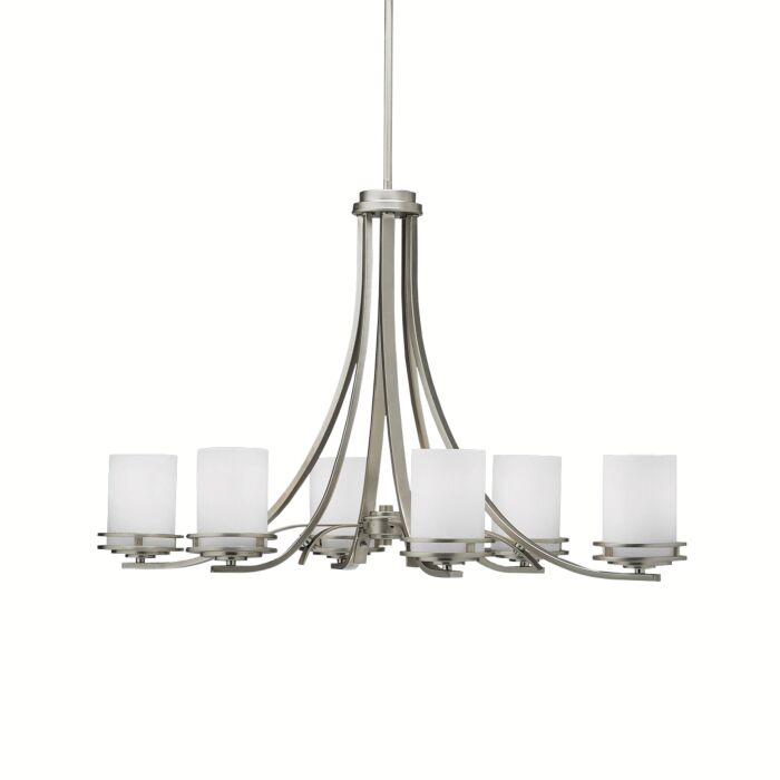 Kichler Hendrik 6 Light Chandelier in Brushed Nickel