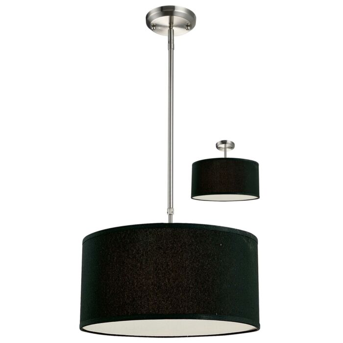 Z Lite Albion 3 Light Pendant Light In Brushed Nickel