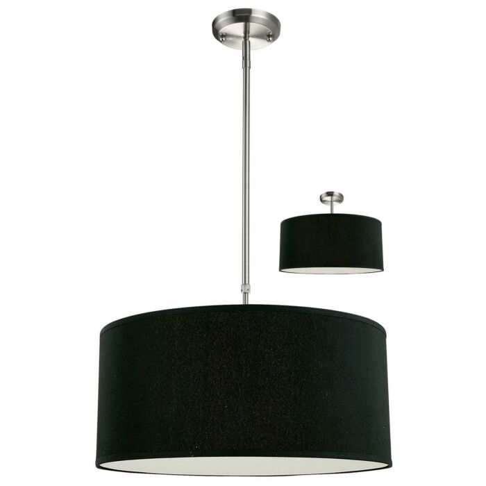 Z Lite Albion 3 Light Pendant Light In Brushed Nickel