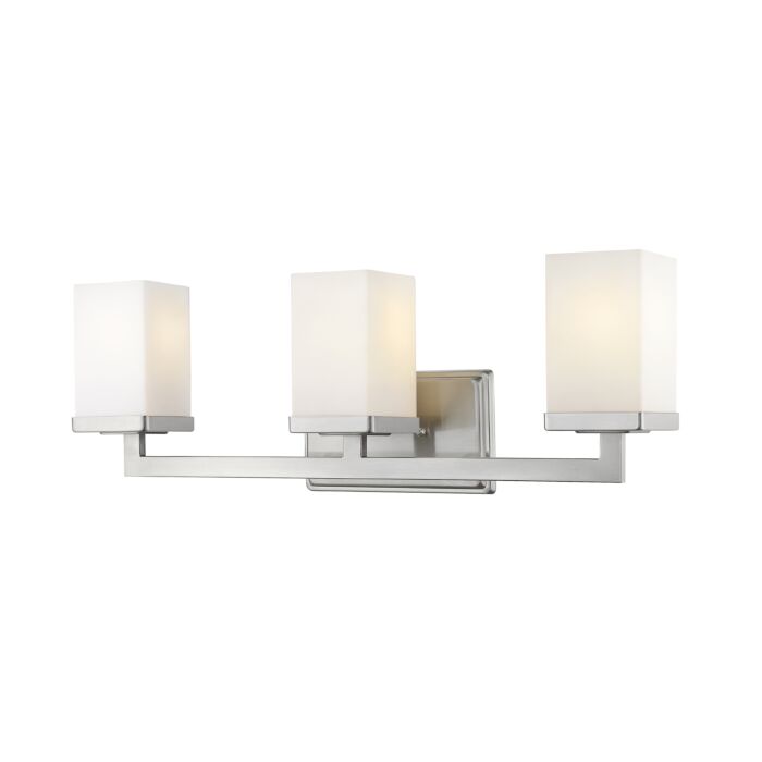 Z Lite Tidal 3 Light Bathroom Vanity Light In Brushed Nickel