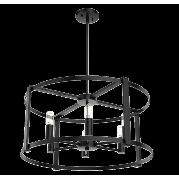 Hunter Astwood 6-Light Chandelier in Matte Black