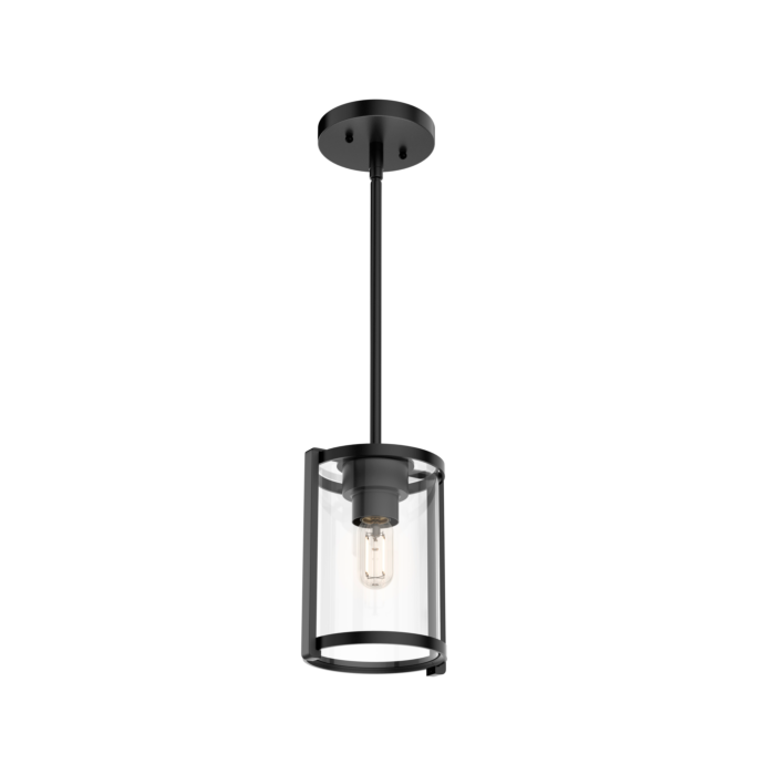 Hunter Astwood 1-Light Mini Pendant in Matte Black