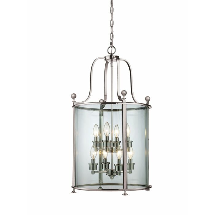 Z Lite Wyndham 8 Light Pendant Light In Brushed Nickel