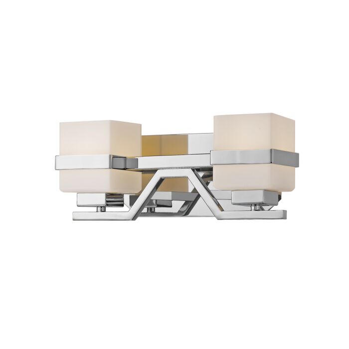 Z Lite Ascend 2 Light Bathroom Vanity Light In Chrome